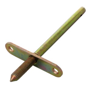 t.b.t. Akcesoria meblowe: Metalowy kołek z gwintem i poprzeczną płytką.