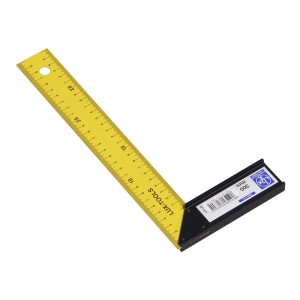 LUX Kątownik stolarski Classic, 30 cm, żółty, do trasowania i ustawiania kątów 90°.