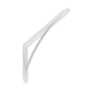 Biały wspornik t.b.t. do budowy mebli, wspornik półki.