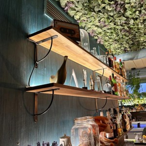 Agas Wspornik do półki 200 × 150 mm czarny max. 105 kg