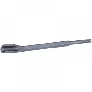 Szare dłuto t.b.t. do młotowiertarek. Narzędzie do obróbki kamienia i muru.