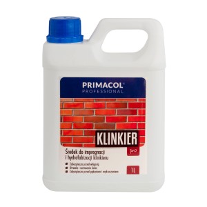 PRIMACOL Impregnat do klinkieru, butelka 1L do cegieł i klinkieru, chroni przed wilgocią.
