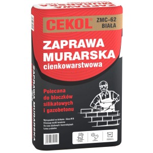 Cekol Zaprawa murarska biała ZMC-62 25 kg