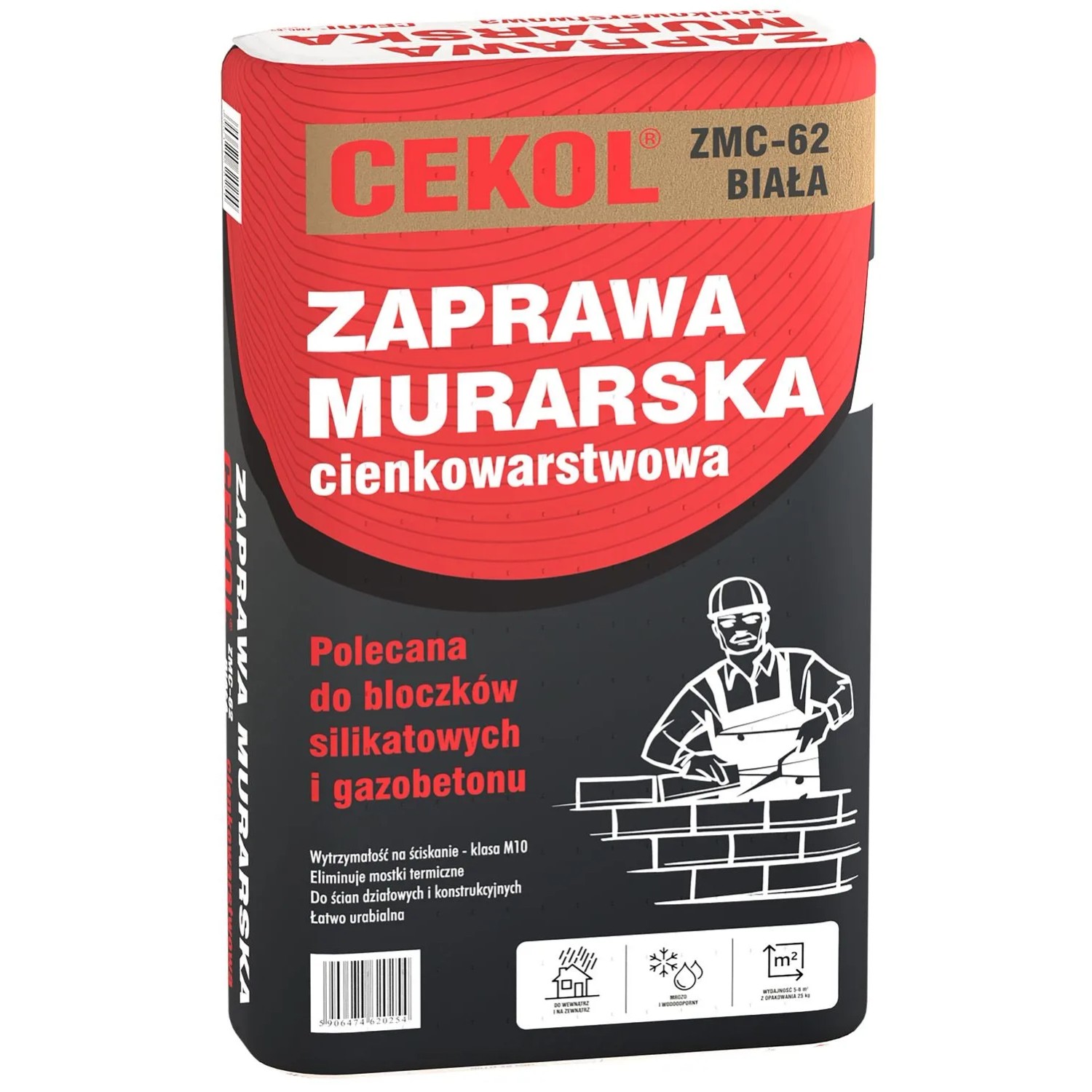 Cekol Zaprawa murarska biała ZMC-62 25 kg