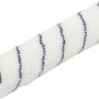 Wałek do malowania LUX z poliestru, 25 cm, do gładkich powierzchni, biały wałek z niebieskimi paskami.