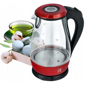 Kalorik Czajnik elektryczny bezprzewodowy JK 1042 R szklany 2000W 1,7L