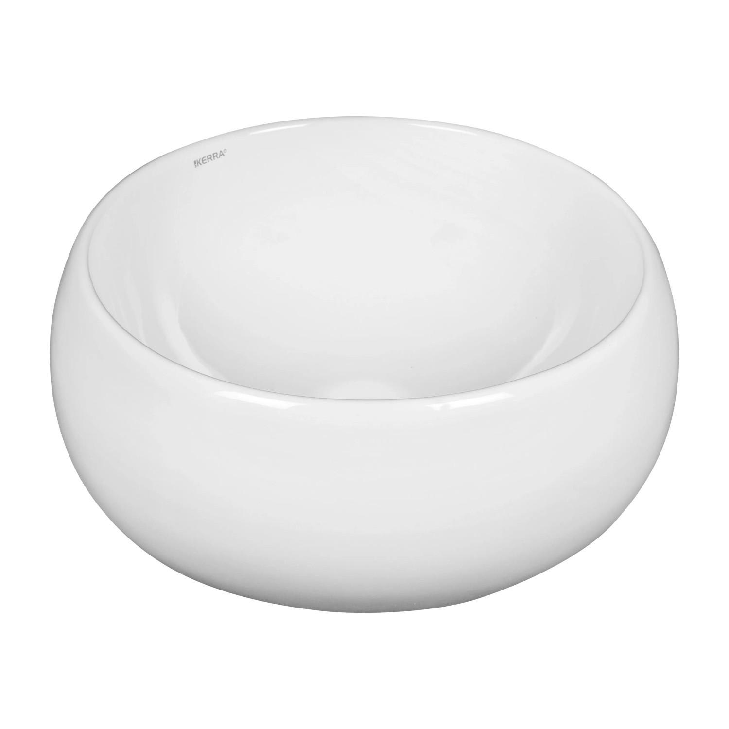Kerra Umywalka KR 802 nablatowa ceramiczna biała