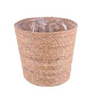 t.b.t. doniczka na zioła z włókien naturalnych, wyłożona folią.