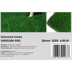 Sztuczna trawa VERDURA szer. 4 m wys. 30 mm