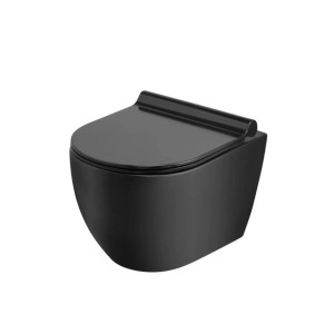Miska WC Caneo czarny mat bezkołnierzowa 48,5x36x36