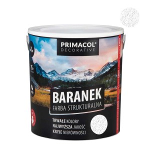 Wiadro farby strukturalnej "Baranek" Primacol Decorative. Farba do efektów.