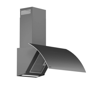 Szary okap ścienny t.b.t. do kuchni.