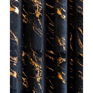 Dekoracyjna zasłona ze złotym marmurkowym wzorem na okna, Kategoria: Zasłony i firany.