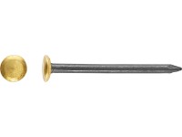 LUX-TOOLS Gwóźdź stalowy z podniesioną główką pokrytą mosiądzem Ø 2 mm x 25 mm m
