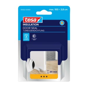 Uszczelka pod drzwi Tesa, samoprzylepna, do uszczelniania drzwi i akcesoriów.