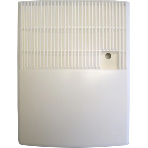 Biały nawilżacz powietrza Metrox 1,3 l ze wskaźnikiem poziomu wody.