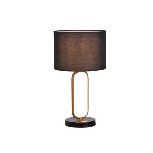 Rabalux Lampa stołowa LED DOMIRO 3000K 8W LED+1xE27 max. 60W złoto-czarna