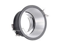 Polux Oprawa podtynkowa ruchoma KOLDING MR16 8W śr. 8,5cm czarno-srebrna Polux Oprawa podtynkowa ruchoma KOLDING MR16 8W śr. 8,5cm czarno-srebrna