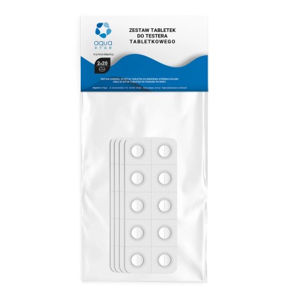 Zestaw tabletek do testera tabletkowego - 2 x 20 szt.
