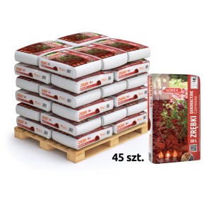 Sobex Zrębki dekoracyjne czerwone - 45 x 50 l
