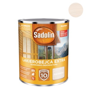Sadolin Lakierobejca Extra, kremowa biel, do użytku zewnętrznego, puszka 2,5 litra.