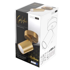 Goldlux Lampa ścienno-sufitowa GOLDI 1xGU10 max. 10W LED złota