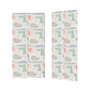 Panele ścienne t.b.t. z dziecięcym wzorem zwierzęcym.