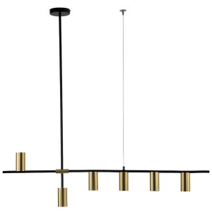 Light Prestige Lampa wisząca ARIZONA 6xGU10 max. 8W LED czarn-złota