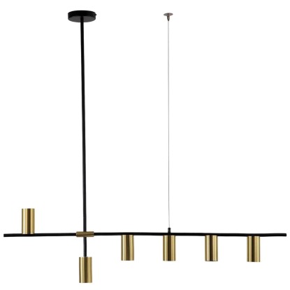 Light Prestige Lampa wisząca ARIZONA 6xGU10 max. 8W LED czarn-złota