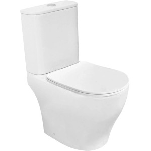 Kompakt WC Avello wirowy czarny z deską wolnoopadającą 80x36x61,5