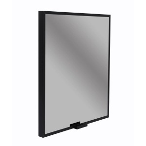 Szafka lustrzana t.b.t. z czarną ramą do garderoby.