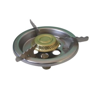 Kompaktowa metalowa kuchenka kempingowa t.b.t. do przygód na świeżym powietrzu.