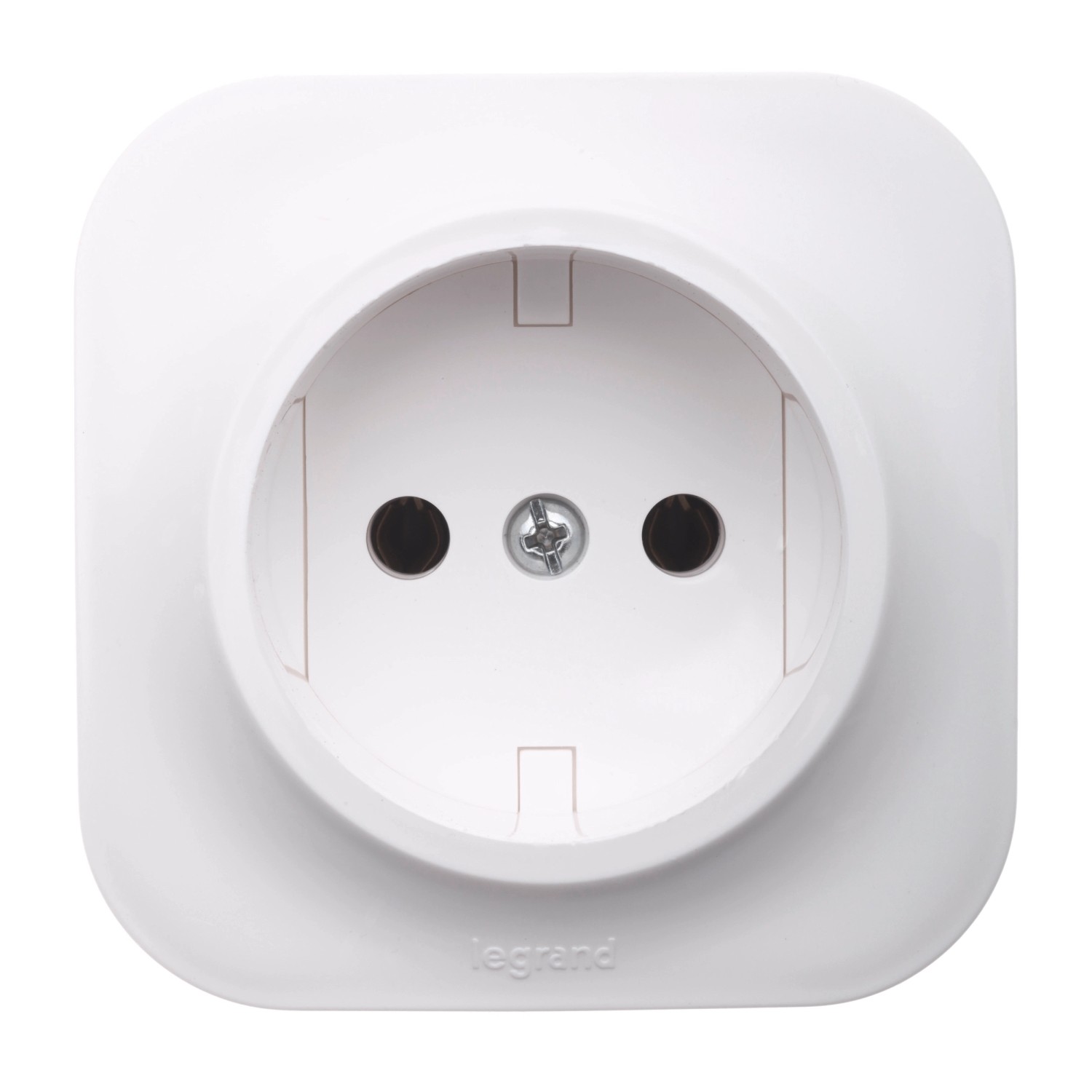 Legrand Gniazdo pojedyncze Forix IP20 natynkowe bez uziemienia białe