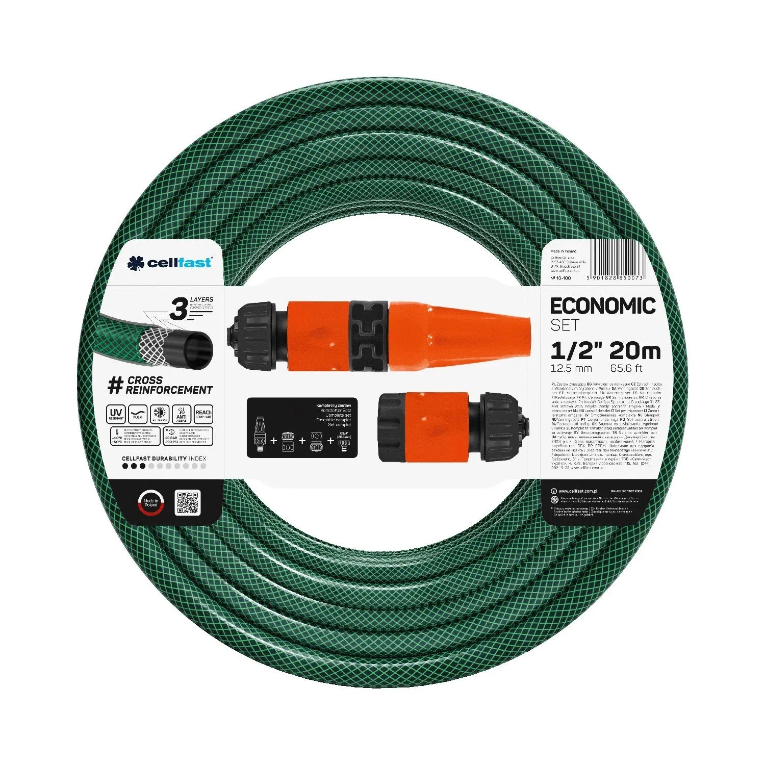 Cellfast Zestaw Economic 13 mm (1/2") 20 m