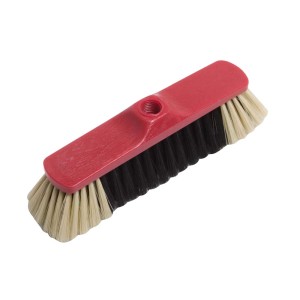 Plastikowa zmiotka LUX z mieszanką włosia do dokładnego czyszczenia. Czerwona, szerokość 30 cm.