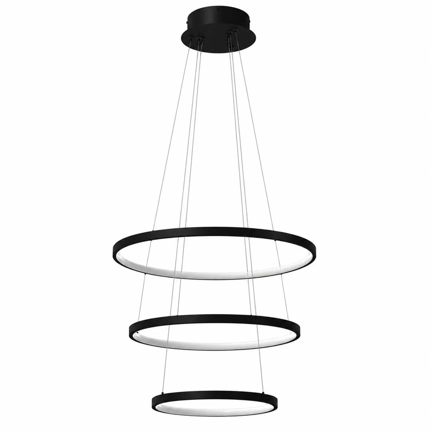 MiLAGRO Lampa wisząca LED Hoop 93W 4000K 4650lm czarna