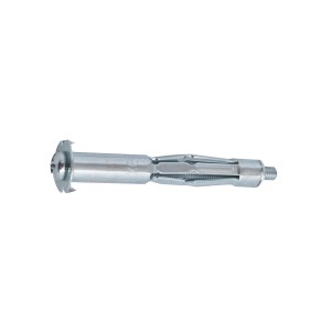 Metalowy kołek rozporowy do płyt gipsowych Fischer HM 5x65 SK ze śrubą.