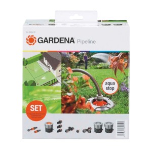 Gardena Pipeline Zestaw do nawadniania ogrodu z funkcją Aqua Stop.