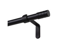 Karnisz VERDI pojedynczy 19 mm czarny 160 cm