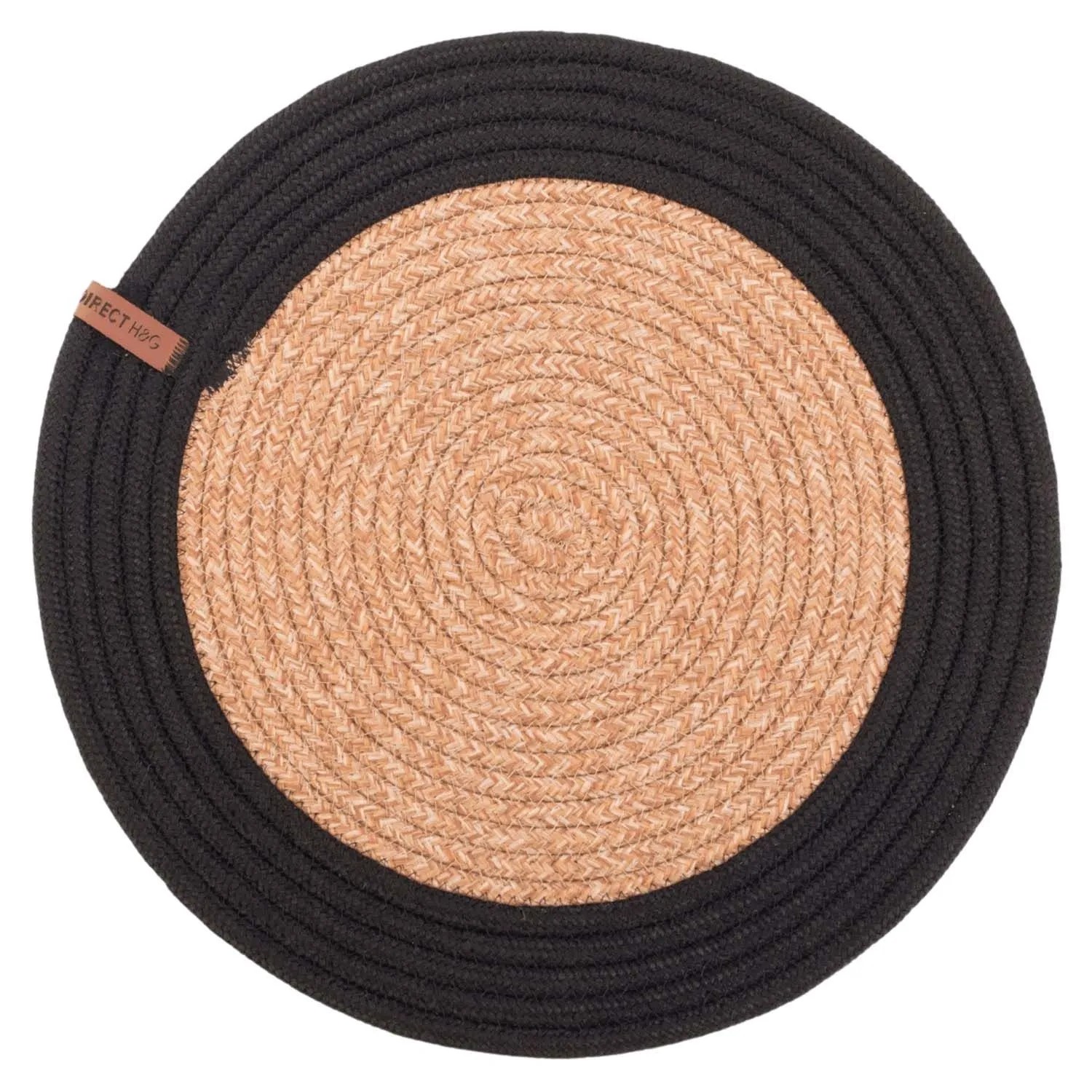 Tajemniczy Ogród Podkładka na stół LEILA śr. 35 cm czarna