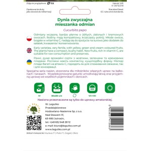 Legutko Dynia zwyczajna mieszanka odmiana 2g