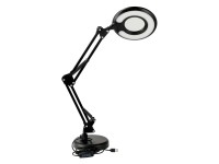 DPM Lampka biurkowa LED z lupą 8W 2700-6000K 450lm czarna