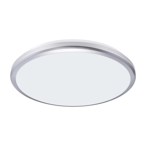 Struhm Plafoniera zewnętrzna PLANAR LED 36W 4000K 3820lm IP54 śr. 36,5cm srebrna