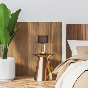 Rabalux Lampa stołowa LED DOMIRO 3000K 8W LED+1xE27 max. 60W złoto-czarna