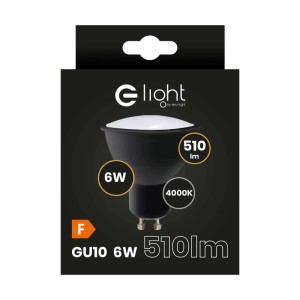 Eko-Light Żarówka LED GU10 6W 4000K 510lm czarna