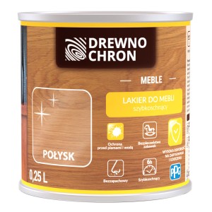 Lakier do mebli Drewnochron, połysk, puszka 0,25L.