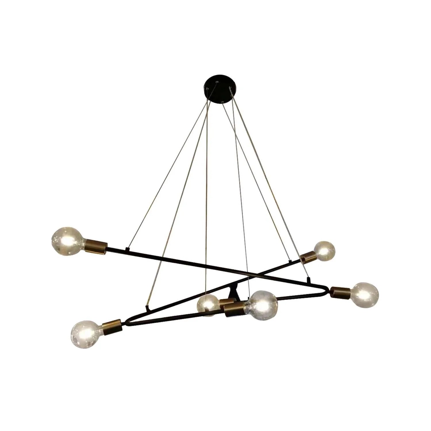 Light Prestige Lampa wisząca ESTRELLA 6xE27 max. 15W LED czarna