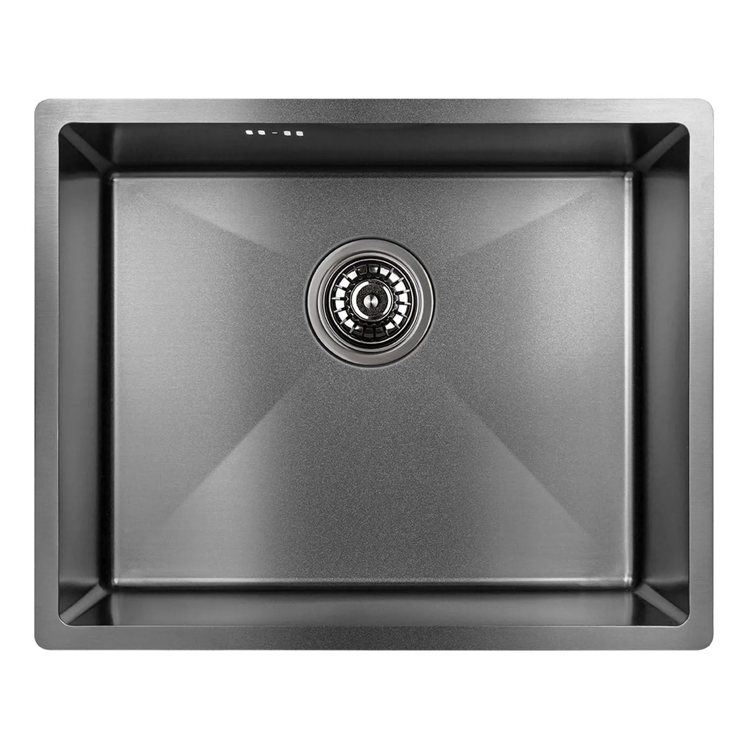 Laveo Zlewozmywak podwieszany MARMARA 1-komorowy grafit - 54 x 44 cm