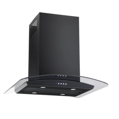 Akpo Okap wyspowy Isla Zefir czarny 90 cm