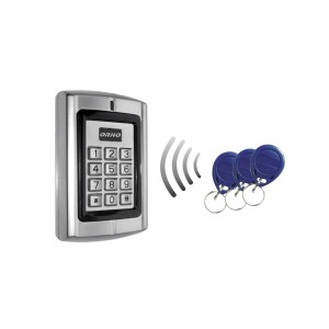 t.b.t. Domofon z klawiaturą numeryczną i brelokami RFID.